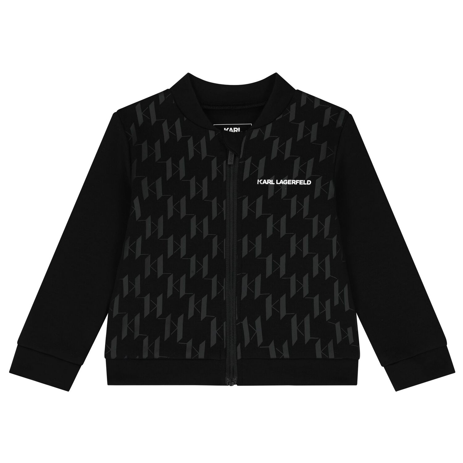 Younger Boys Black & White Logo Tracksuit Set, 1, hi-res image number null