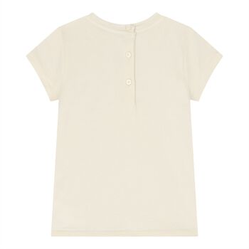 Baby Girls Ivory Polo Bear T-Shirt