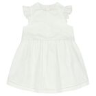 Younger Girls White Logo Dress Set, 1, hi-res