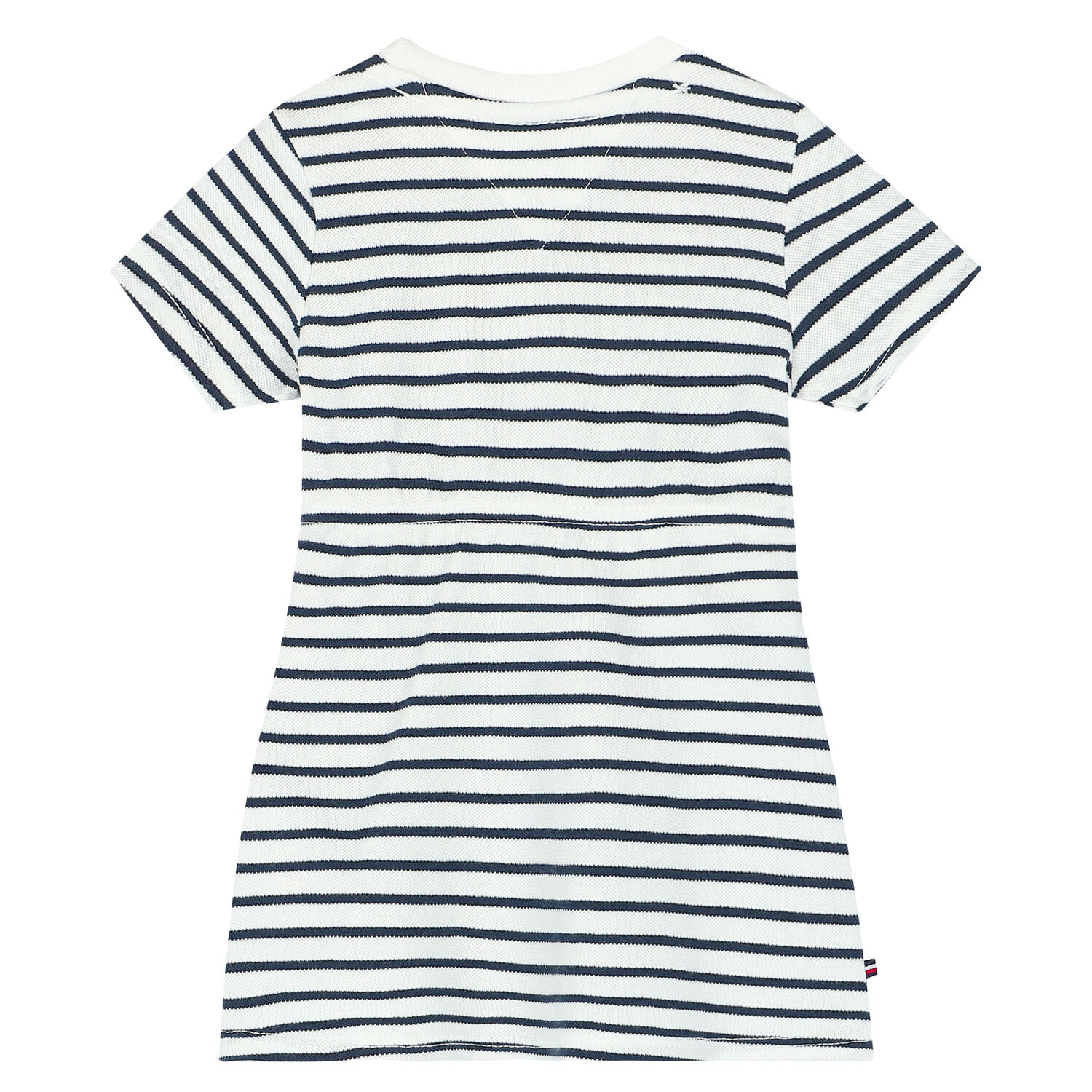 Baby Girls White & Blue Striped Dress Set, 1, hi-res image number null
