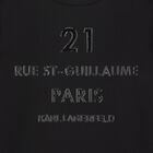 Girls Black Logo Dress, 1, hi-res