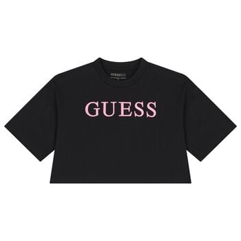 Girls Black Logo T-Shirt