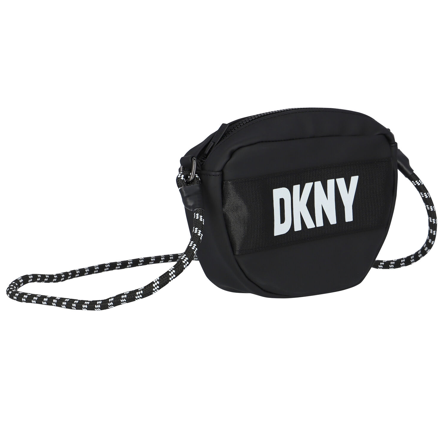 Girls Black Logo Crossbody Bag, 1, hi-res