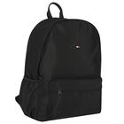 Black Logo Backpack, 1, hi-res