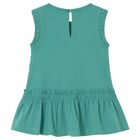 Younger Girls Green Butterfly Dress, 2, hi-res