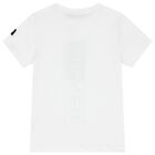 Boys White Logo T-Shirt, 4, hi-res