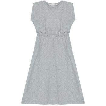 Girls Grey Logo Dress