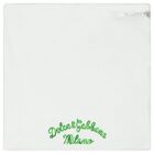 White & Green Majolica Baby Blanket, 1, hi-res