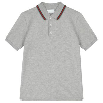 Boys Grey Polo Shirt