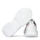 Girls White & Pink Logo Trainers, 1, hi-res