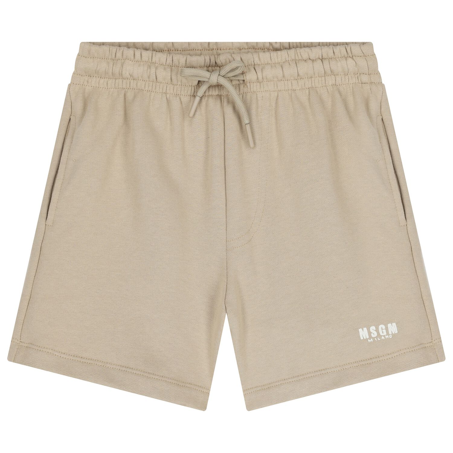 Beige Logo Shorts, 2, hi-res