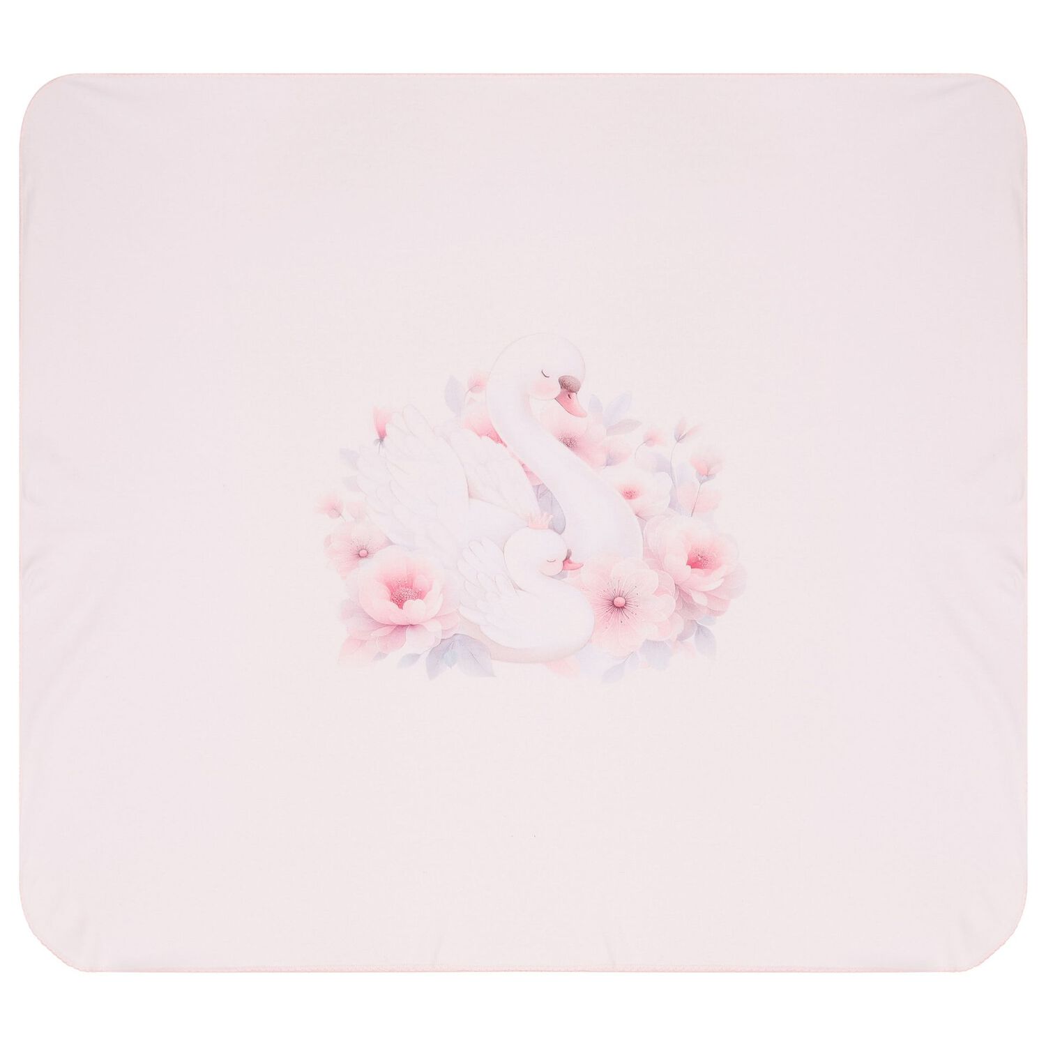 Baby Girls Pink Swan Babygrow Set, 1, hi-res image number null