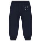 Younger Boys Blue 3 Piece Tracksuit Set, 2, hi-res