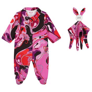 Baby Girls Multi-Coloured Orchidee Babygrow Gift Set