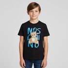 Boys Black Teddy Bear Logo T-Shirt, 1, hi-res