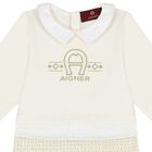 Ivory Logo Babygrow, 1, hi-res