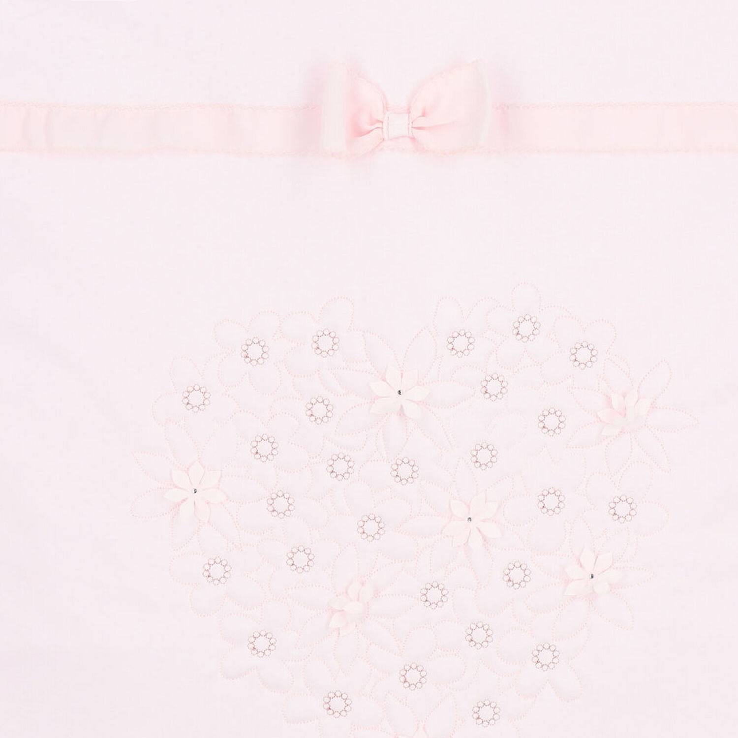 Baby Girls Pink Floral Blanket, 1, hi-res