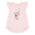 Baby Girls Pink Teddy Bear Romper Set, 1, hi-res