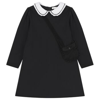Girls Black Dress Set