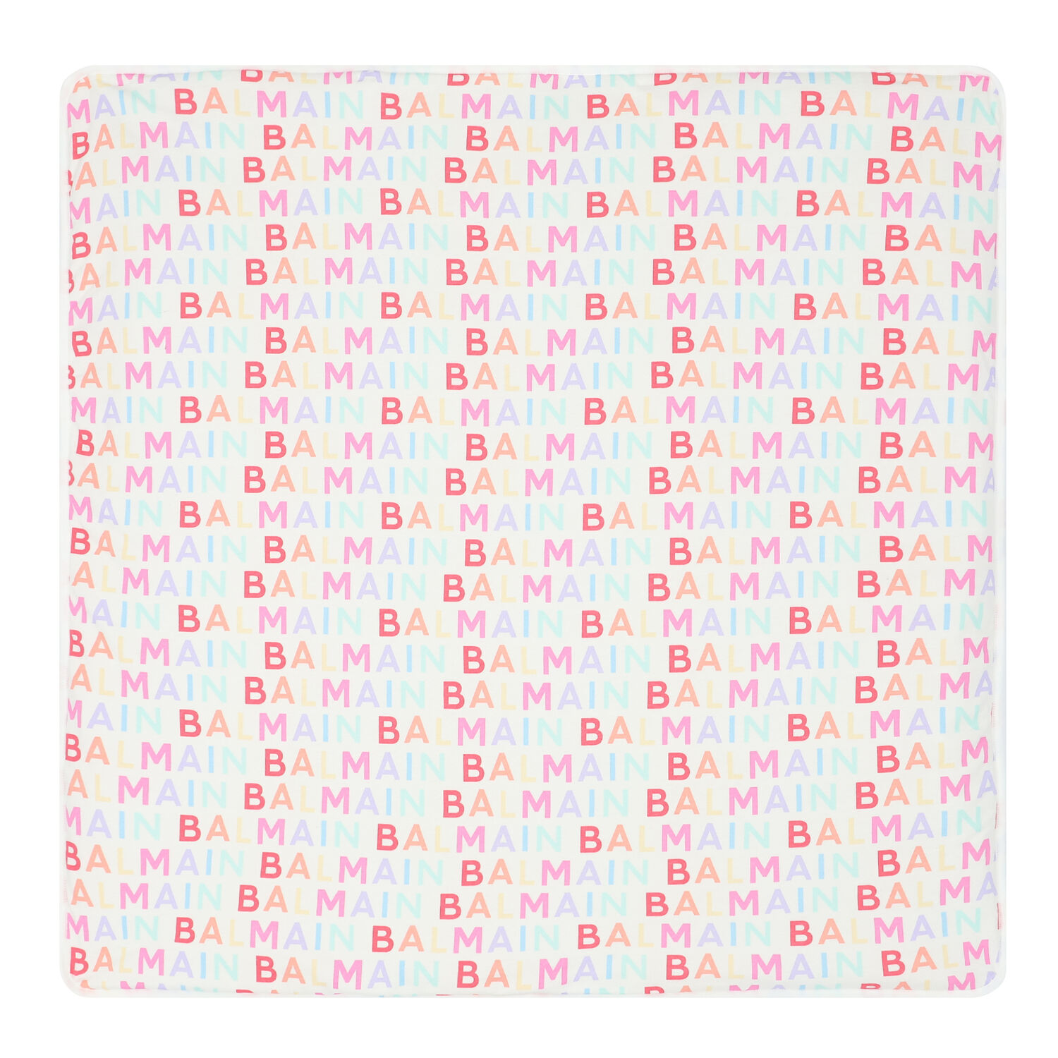 White Logo Baby Blanket, 1, hi-res