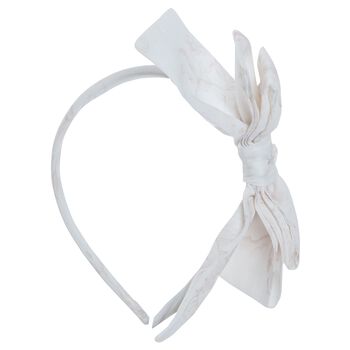 Girls Ivory Floral Headband