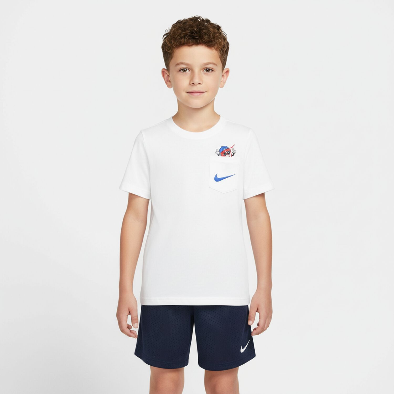 Boys White Logo T-Shirt, 1, hi-res image number null