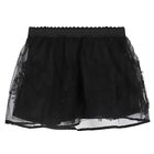 Younger Girls Black Tulle Skirt, 1, hi-res