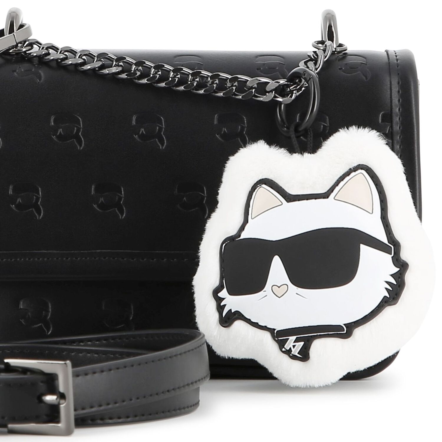 Mini Me Girls Black Choupette Handbag ( 18cm ), 1, hi-res