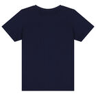 Boys Navy Blue Football T-Shirt, 1, hi-res