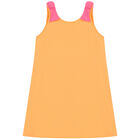 Girls Orange & Pink Dress, 1, hi-res