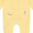 Baby Girls White & Yellow Hot Air Balloon Babygrow ( 2-Pack ), 1, hi-res