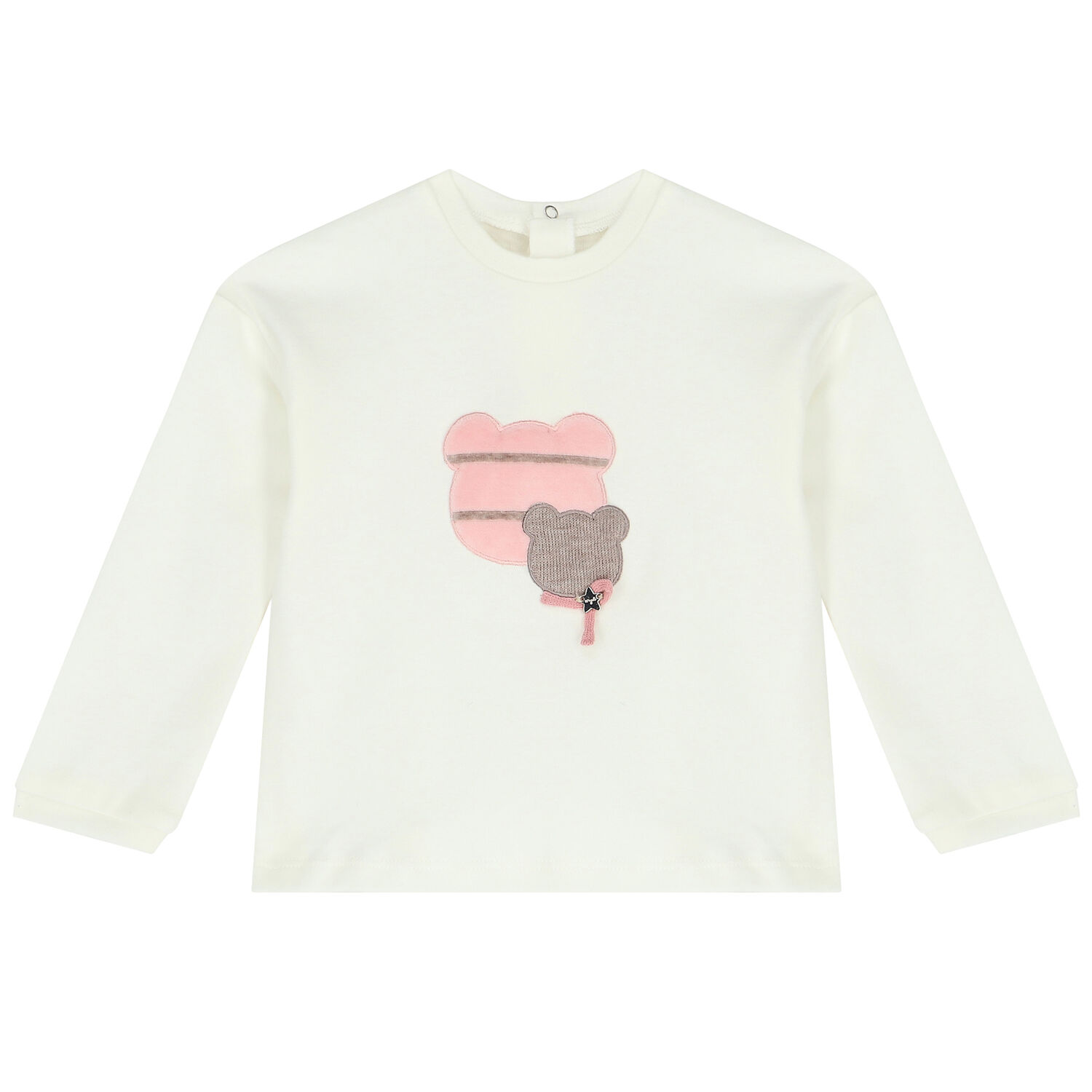 Baby Girls Pink & Ivory 3 Piece Tracksuit, 1, hi-res image number null