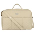 Beige Quilted Baby Changing Bag, 4, hi-res