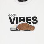 Boys Green & White Printed T-Shirts, 1, hi-res