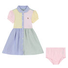 Baby Girls Multi-Colored Logo Dress Set, 1, hi-res