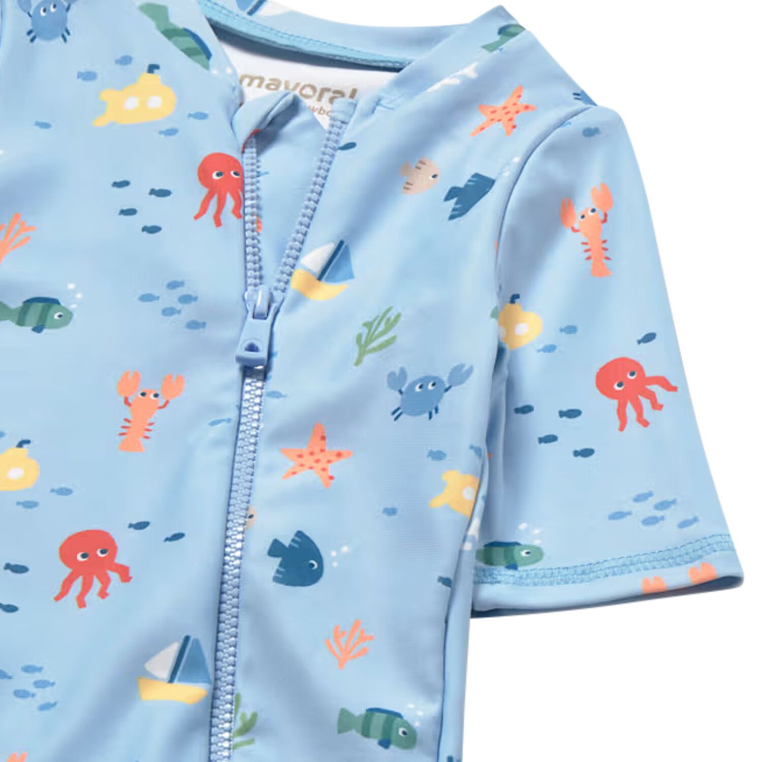 Baby Boys Blue Sun Suit Set, 2, hi-res