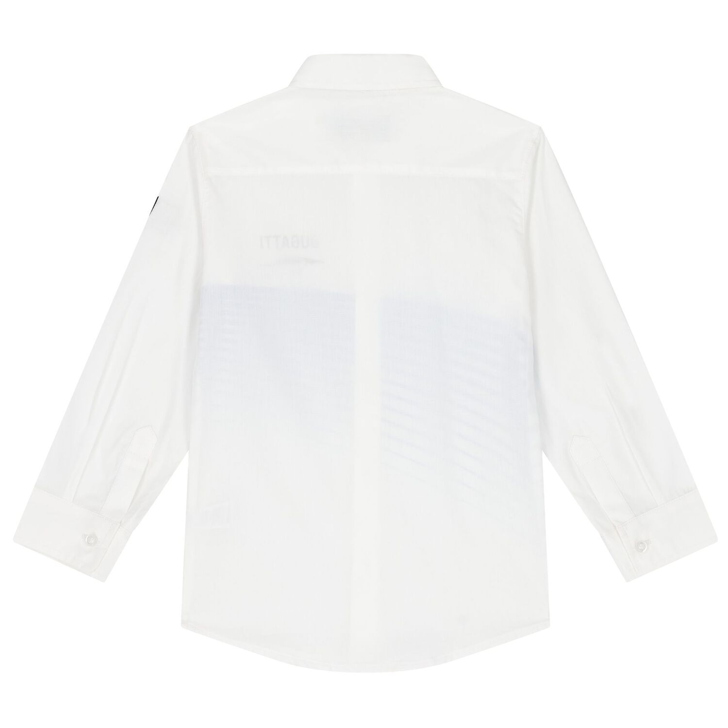 Boys White Logo Shirt, 1, hi-res