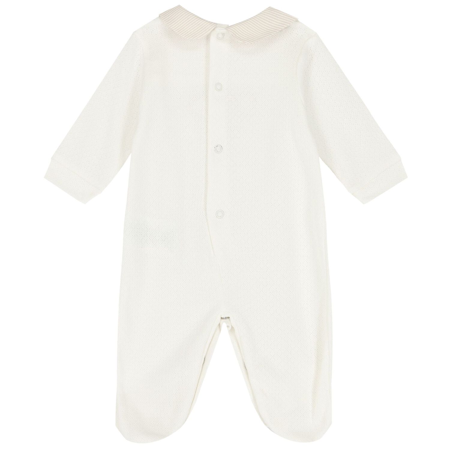 Ivory & Beige Babygrow, 2, hi-res