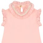 Girls Pink Ruffled Dress, 1, hi-res