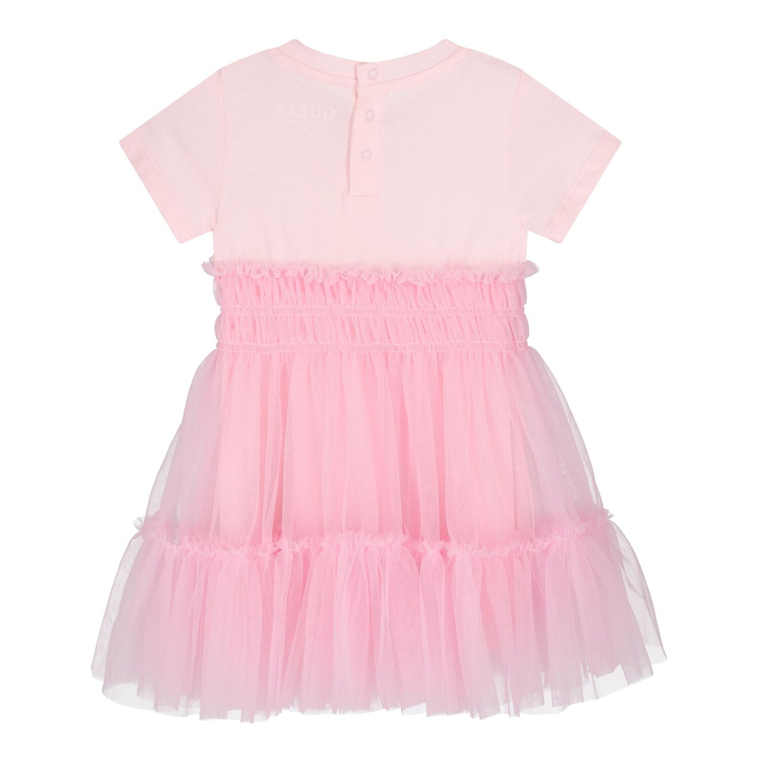 Baby Girls Pink Logo Tulle Dress Set, 1, hi-res