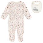 Baby Girls Ivory Logo Floral Babygrow Gift Set, 1, hi-res