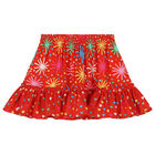 Girls Red Flared Skirt, 1, hi-res