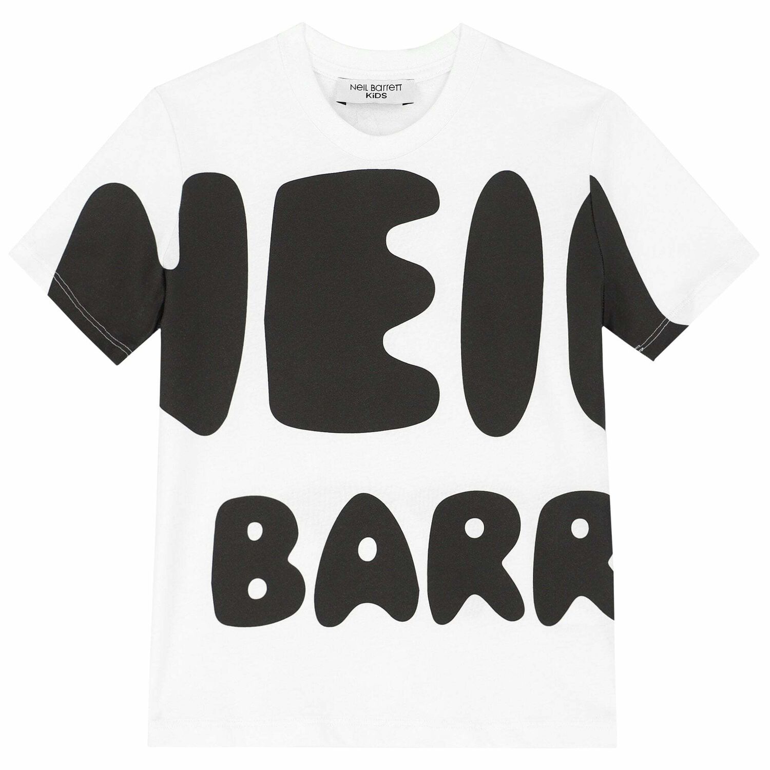 Boys White Logo T-Shirt, 1, hi-res