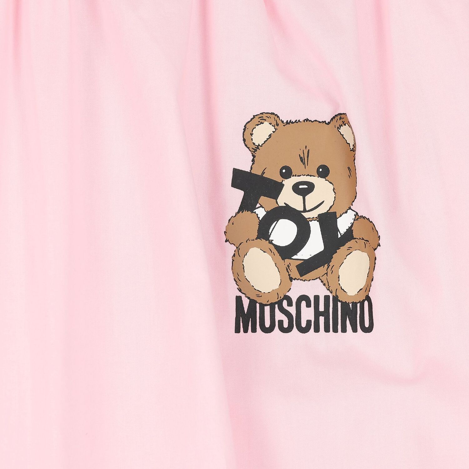 Girls Pink Teddy Bear Dress, 1, hi-res