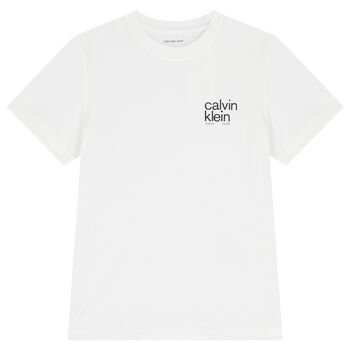 Boys White Logo T-Shirt