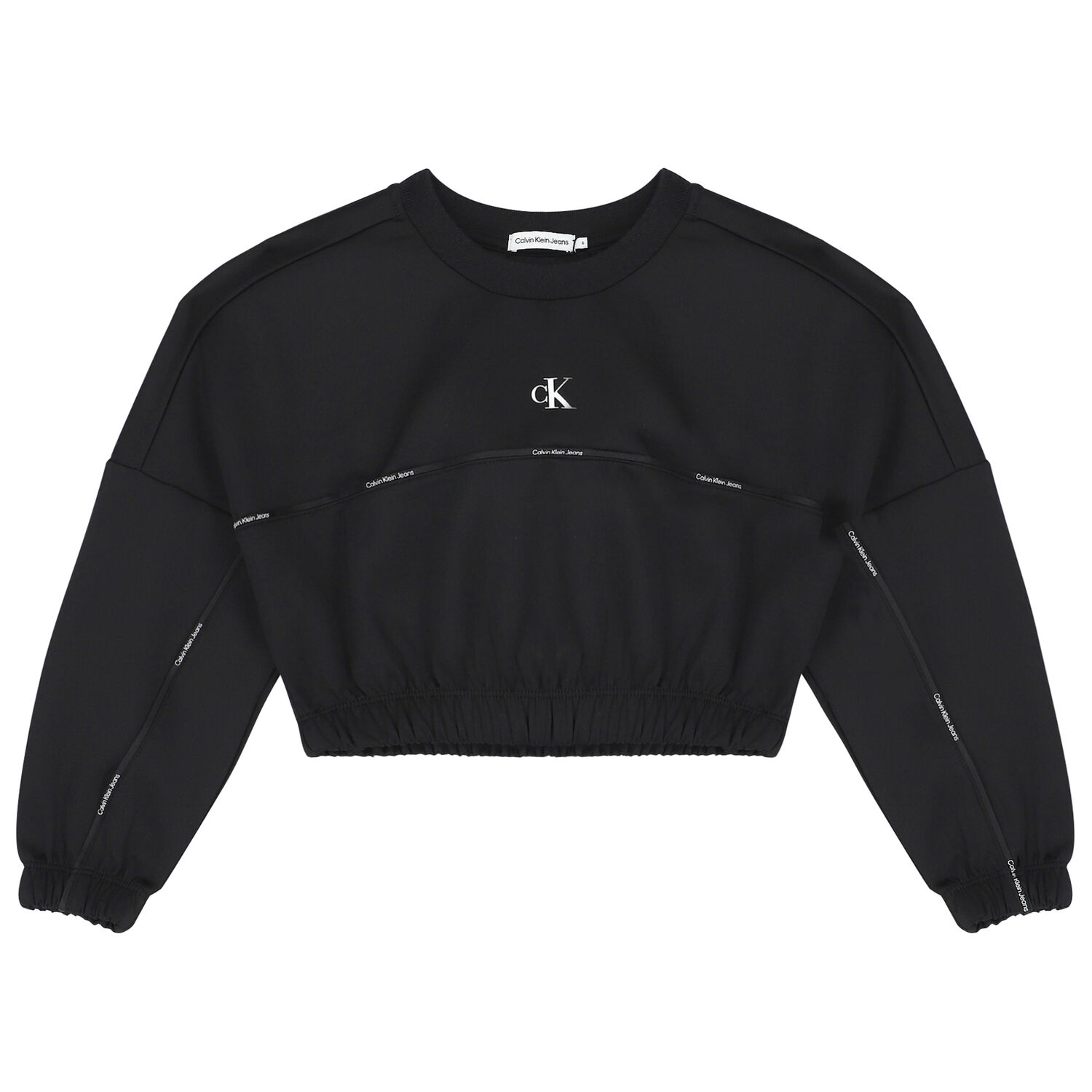 Girls Black Logo Tracksuit, 1, hi-res