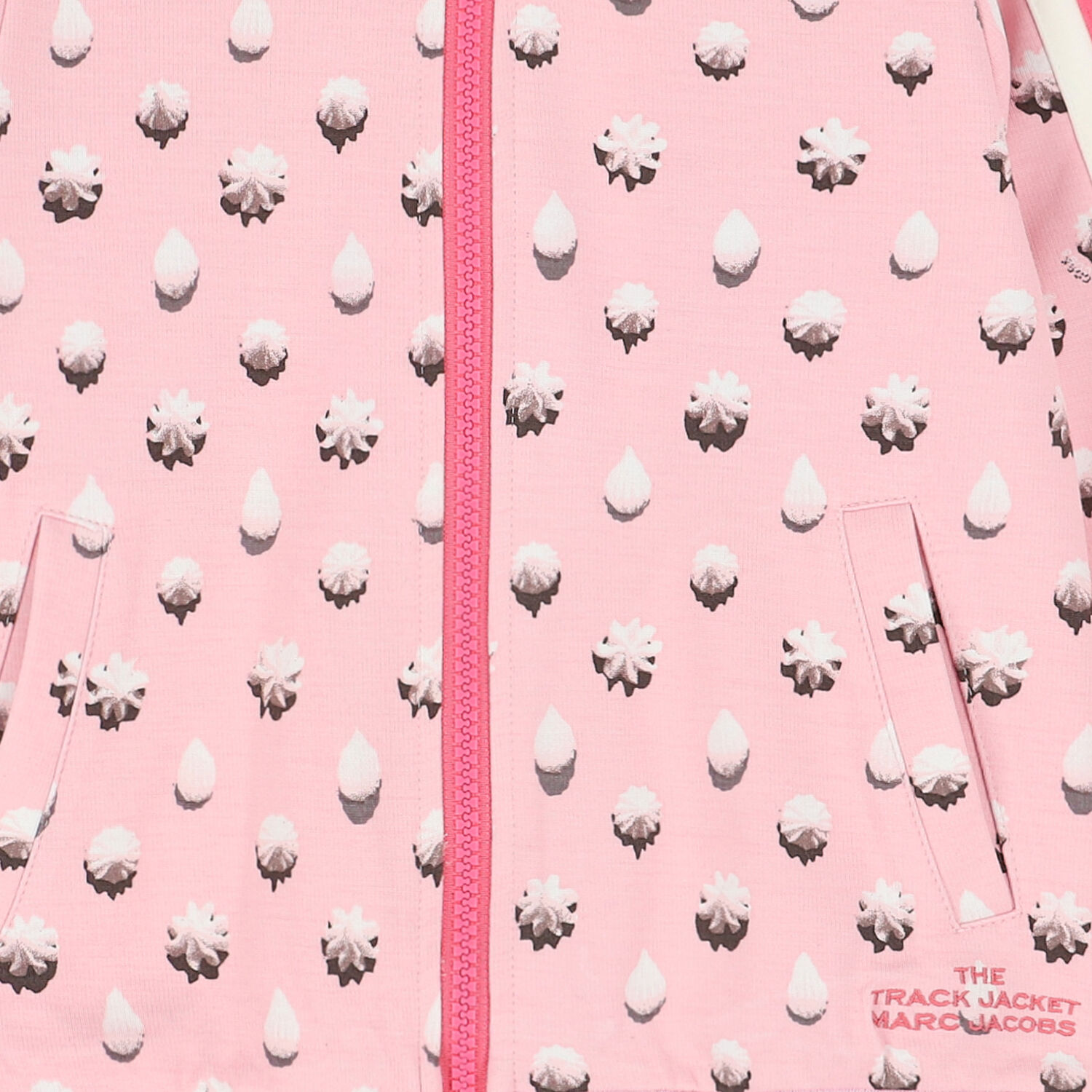 Girls Pink Jersey Zip Up Top, 1, hi-res image number null