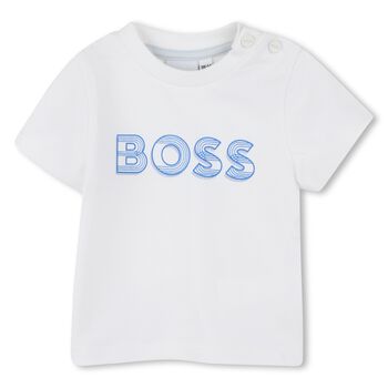 Baby Boys White Logo T-Shirt