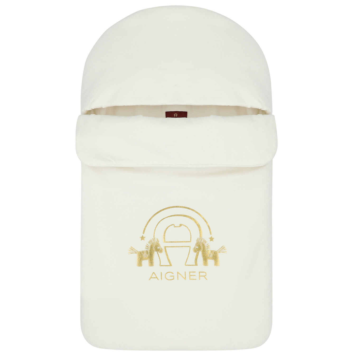 Ivory & Gold Horse Logo Baby Nest, 2, hi-res