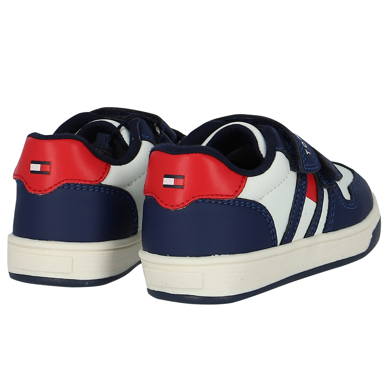 Boys Navy Blue Logo Trainers, 1, hi-res image number null
